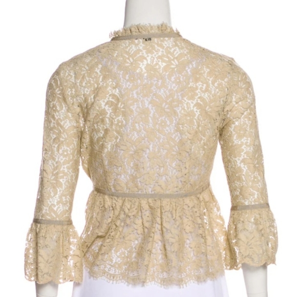 RED VALENTINOLace Open Front Cardigan - Picture 4 of 8